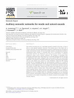 Research paper thumbnail of Auditory semantic networks for words and natural sounds