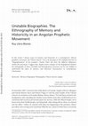 Research paper thumbnail of Unstable Biographies. The Ethnography of Memory and Historicity in an Angolan Prophetic Movement