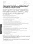 Research paper thumbnail of Plasma and dietary carotenoids and vitamins A, C and E and risk of colon and rectal cancer in the european prospective investigation into cancer and nutrition