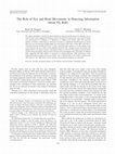 Research paper thumbnail of The Role of Eye and Head Movements In Detecting Information About Fly Balls