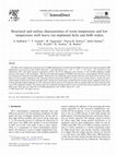 Research paper thumbnail of Structural and surface characteristics of room temperature and low temperature swift heavy ion implanted InAs and InSb wafers