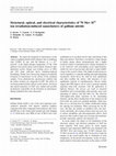 Research paper thumbnail of Structural, optical, and electrical characteristics of 70 Mev Si5+ ion irradiation-induced nanoclusters of gallium nitride