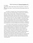 Research paper thumbnail of Review Summary on Clay Wright's Article Nuper Rosarum Flores, King Solomon’s Temple and the