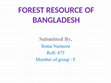 Research paper thumbnail of Forest Resource of Bangladesh