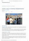 Research paper thumbnail of Turismo e cultura, tra marketing e destagionalizzazione