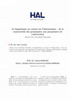 Research paper thumbnail of La linguistique au contact de l'informatique : de la construction des grammaires aux grammaires de construction1