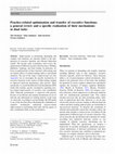 Research paper thumbnail of Practice-related optimization and transfer of executive functions: a general review and a specific realization of their mechanisms in dual tasks