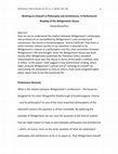 Research paper thumbnail of Working on Oneself in Philosophy and Architecture: A Perfectionist Reading of the Wittgenstein House (Kundmanngasse, Vienna)