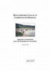 Research paper thumbnail of Développement local et communautés rurales, Approches et instruments pour une dynamique de concertation