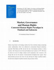 Research paper thumbnail of Wiratraman, H.P. 2007. Market, Governance and Human Rights: Contested Human Rights Paradigm in Thailand and Indonesia. Jurnal Dinamika HAM, Vol. 7 No. 3, September-Desember 2007, pp. 203-2019 (ISSN: 1410-3982)