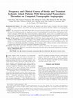 Research paper thumbnail of Frequency and Clinical Course of Stroke and Transient Ischemic Attack Patients With Intracranial Nonocclusive Thrombus on Computed Tomographic Angiography