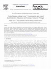 Research paper thumbnail of “School means nothing to me”. Vocationalism and school disaffiliation in Education and Training Courses in Portugal