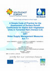 Research paper thumbnail of A Simple Code of Practice for the Assessment of Surface Runoff Coefficients for Alpine Soil-/Vegetation Units in Torrential Rain (Version 2.0)