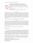 Research paper thumbnail of Aspectos sociológicos del concepto de percepción en la teoría de sistemas sociales