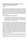 Research paper thumbnail of EDUCAR PARA LA EVOLUCIÓN DE LA CONCIENCIA: dar voz a la emergencia del amor, la vida y la sabiduría