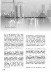 Research paper thumbnail of Financial Crisis: a Lesson for Indonesia