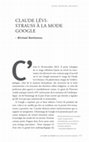 Research paper thumbnail of Claude Levi-Strauss a la mode Google 