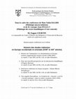 Research paper thumbnail of Histoire des études indiennes en Europe occidentale et orientale (XVIIIe et XIXe siècles). Quatre conférences à l'Ecole pratique des hautes études