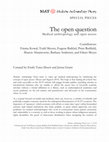 Research paper thumbnail of The Open Question: Medical Anthropology and Open Access