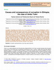 Research paper thumbnail of Causes and consequences of corruption in Ethiopia;  the case of Ambo Town