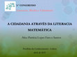 Research paper thumbnail of A Cidadania através da literacia matemática