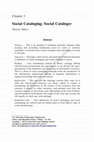 Research paper thumbnail of Social cataloging; social cataloger (chapter)