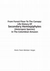 Research paper thumbnail of From Forest Floor To The Canopy: Life History Of Secondary Hemiepiphytes (Heteropsis Species) In The Colombian Amazon