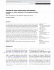 Research paper thumbnail of Evaluation of climate change impacts and adaptation strategies for maize cultivation in the Himalayan foothills of India