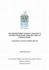 Research paper thumbnail of Investigating British customers' experience to maximize brand loyalty within the context of tourism in Egypt: Netnography & structural modelling approach