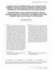 Research paper thumbnail of Trabajo Social internacional en contextos de pobreza y desigualdad de género: aportaciones feministas y del enfoque de las capacidades