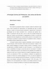 Research paper thumbnail of A Formação Contínua de Professores: uma leitura do Decreto-Lei 22/2014