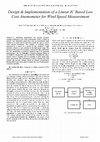 Research paper thumbnail of Design & Implementation of a Linear IC Based Low Cost Anemometer for Wind Speed Measurement