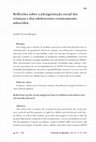 Research paper thumbnail of Reflexões sobre a (des)proteção social das crianças e dos adolescentes cronicamente adoecidos