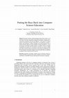 Research paper thumbnail of Putting the Buzz Back into Computer Science Education