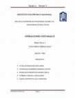 Research paper thumbnail of INSTITUTO POLITÉCNICO NACIONAL OPERACIONES UNITARIAS II PRÁCTICA 3 " COLUMNA EMPACADA " GRUPO: 7IM2 PRESENTA: GONZÁLEZ RAMÍREZ DEBORA LIZVET Equipo: 6 Seccion: 2