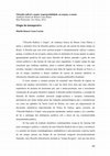 Research paper thumbnail of Elogio do Intempestivo. Resenha de "Filosofia Radical e Utopia", de Andityas Soares de Moura Costa Matos