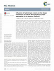 Research paper thumbnail of  Influence of hydrotropic coions on the shape transitions of sodium dioctylsulfosuccinate aggregates in an aqueous medium