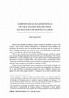 Research paper thumbnail of A IMPORTÂNCIA DA RESISTÊNCIA DE VILA VIÇOSA NOS 350 ANOS DA BATALHA DE MONTES CLAROS