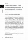 Research paper thumbnail of "Somos todas vadias": corpo, performance e representação no movimento marcha das vadias