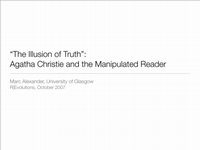 Research paper thumbnail of “The Illusion of Truth”: Agatha Christie and the Manipulated Reader