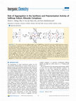 Research paper thumbnail of Role of Aggregation in the Synthesis and Polymerization Activity of SalBinap Indium Alkoxide Complexes