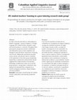 Research paper thumbnail of EFL student teachers’ learning in a peer-tutoring research study group