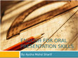 Research paper thumbnail of Oral presentation skills