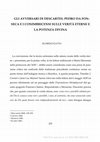 Research paper thumbnail of Gli avversari di Descartes. Pedro da Fonseca e i Conimbricensi sulle verità eterne e la potenza divina