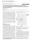 Research paper thumbnail of The Scales and Sample Were Adequate for the Purpose: Reply to Lawrence’s (2014) Critique of My Taxometric Analysis of the Sexuality of Transsexual Women