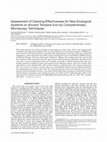 Research paper thumbnail of Assessment of Cleaning Effectiveness for New Ecological Systems on Ancient Tempera Icon by Complementary Microscopy Techniques