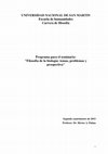 Research paper thumbnail of Seminario (2015): Filosofia de la biologia. Surgimiento, temas y prospectiva