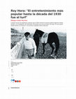 Research paper thumbnail of "El entretenimiento más popular hasta la década del 1930 fue el turf", Entrevista de Claudio Martyniuk, Clarin, 21/6/2015: