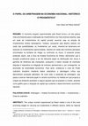 Research paper thumbnail of O Papel da Arbitragem na Economia Nacional: Histórico e Prognóstico