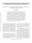 Research paper thumbnail of Perceived Proposer Personality Characteristics and Gender Differences in Acceptance of Casual Sex Offers